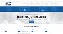 Desktop Screenshot of ecole-vidal.fr