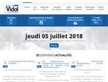 Tablet Screenshot of ecole-vidal.fr